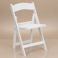 Classic White Resin Folding Chair