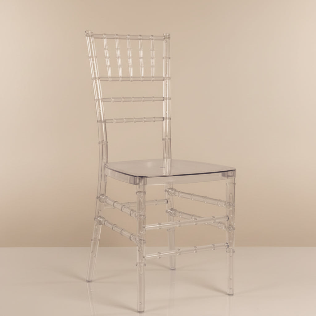 Elegant Clear Crystal Chiavari Chair